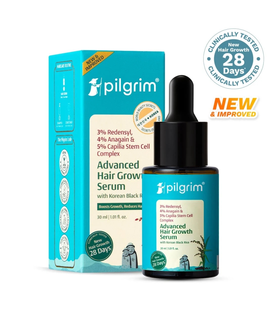 30ml Advanced Hair Growth Serum  3% Redensyl, 4% Anagain & 5% Capilia Stem Cell Complex